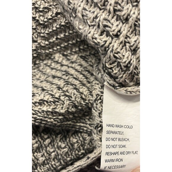 Eight Eight Eight Cowl Neck Tunic Sweater Black/White Size Small - Picture 4 of 7